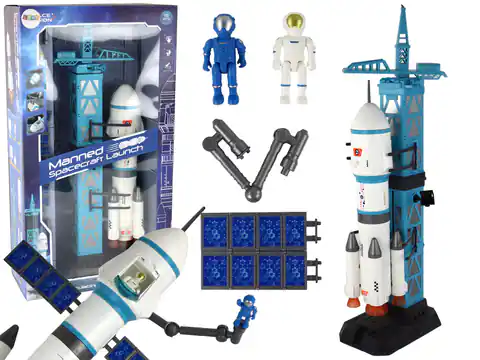 ⁨Zabawka Misja Kosmiczna Rakieta Astronauci Wyrzutnia 15 Elementów⁩ w sklepie Wasserman.eu