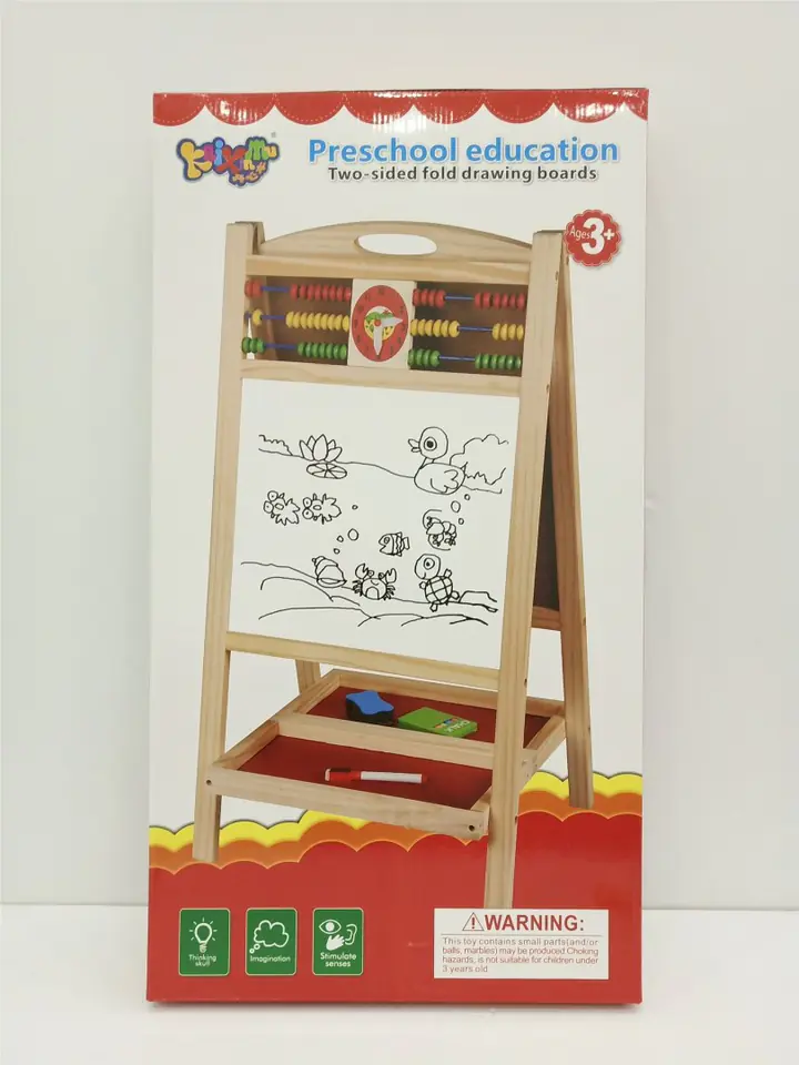 Drewniana Dwustronna Tablica Z Liczydłem w sklepie Wasserman.eu