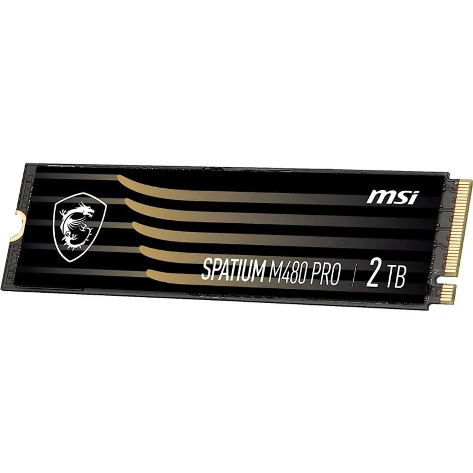 ⁨MSI SPATIUM M480 PRO PCIE 4.0 NVME M.2 2TB internal solid state drive PCI Express 4.0 3D NAND⁩ at Wasserman.eu