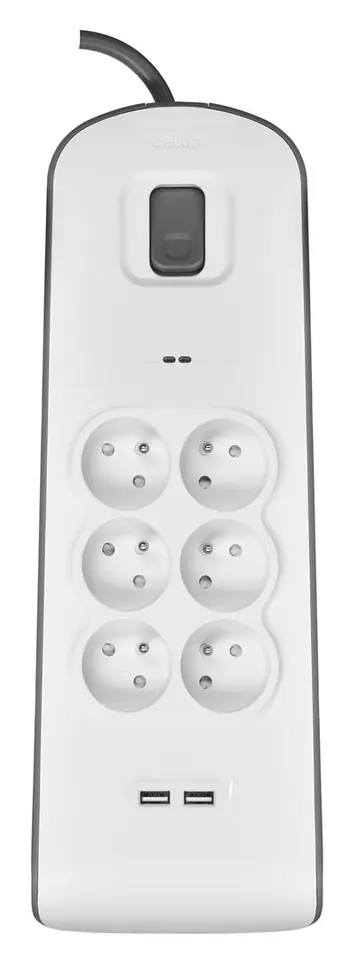 ⁨Belkin BSV604ca2m White 6 AC outlet(s) 2 m⁩ at Wasserman.eu