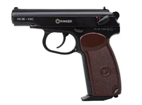 ⁨Wiatrówka pistolet RANGER PM BB KWC kal. 4,5 BBs Blow Back 15 strz. FULL METAL CO2 (AAKCMB440AZB)⁩ w sklepie Wasserman.eu