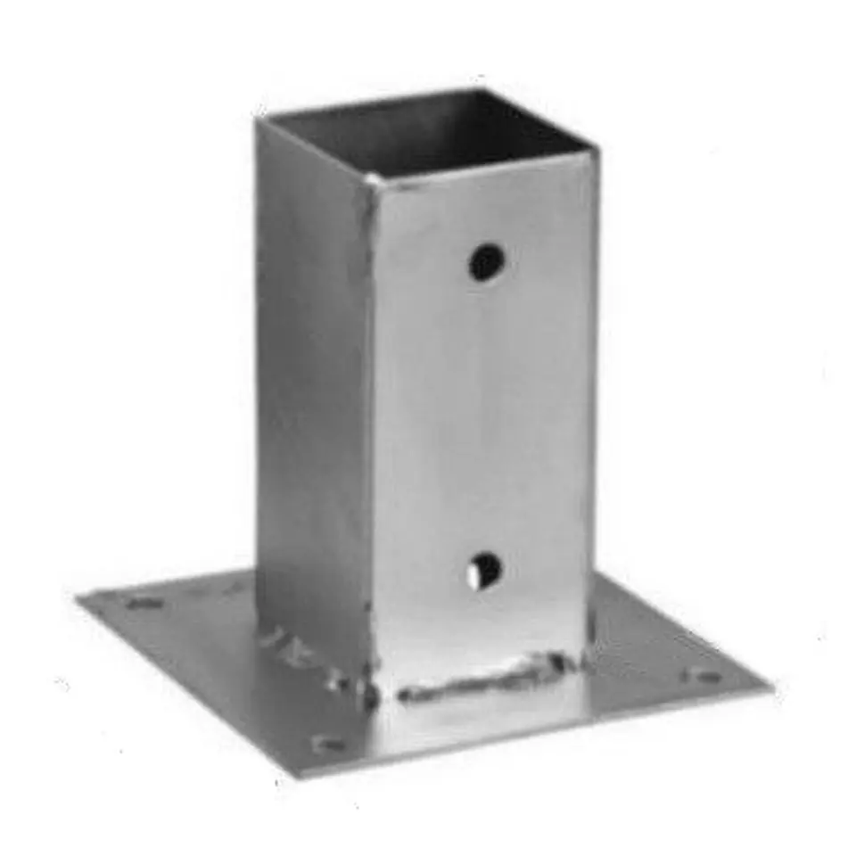 ⁨POLE BASE SCREWED 90*90*150MM⁩ at Wasserman.eu