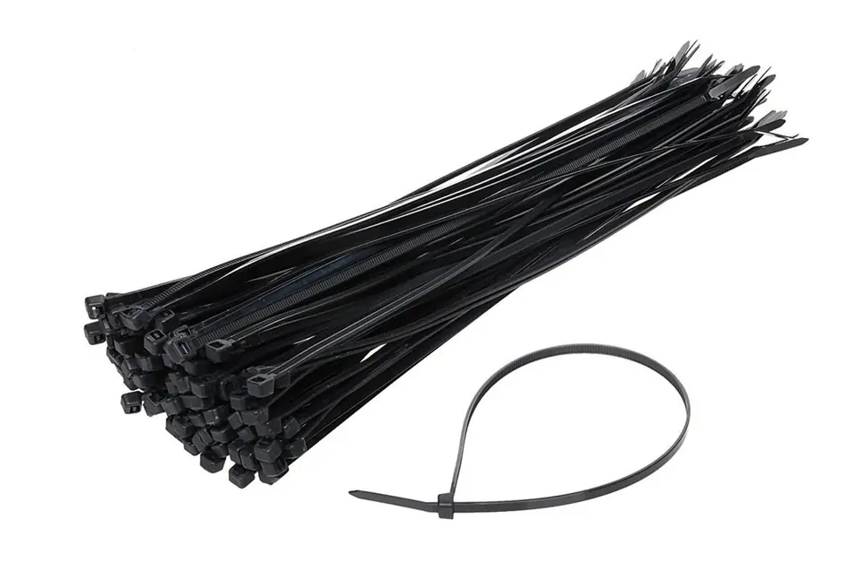 ⁨Black cable tapes 2,5x100mm - 100 pcs.⁩ at Wasserman.eu