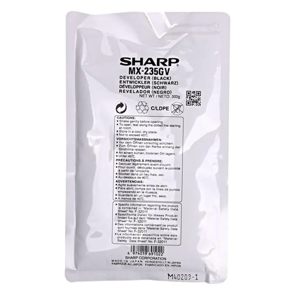 ⁨Sharp oryginalny developer MX-235GV, black, 50000s⁩ w sklepie Wasserman.eu