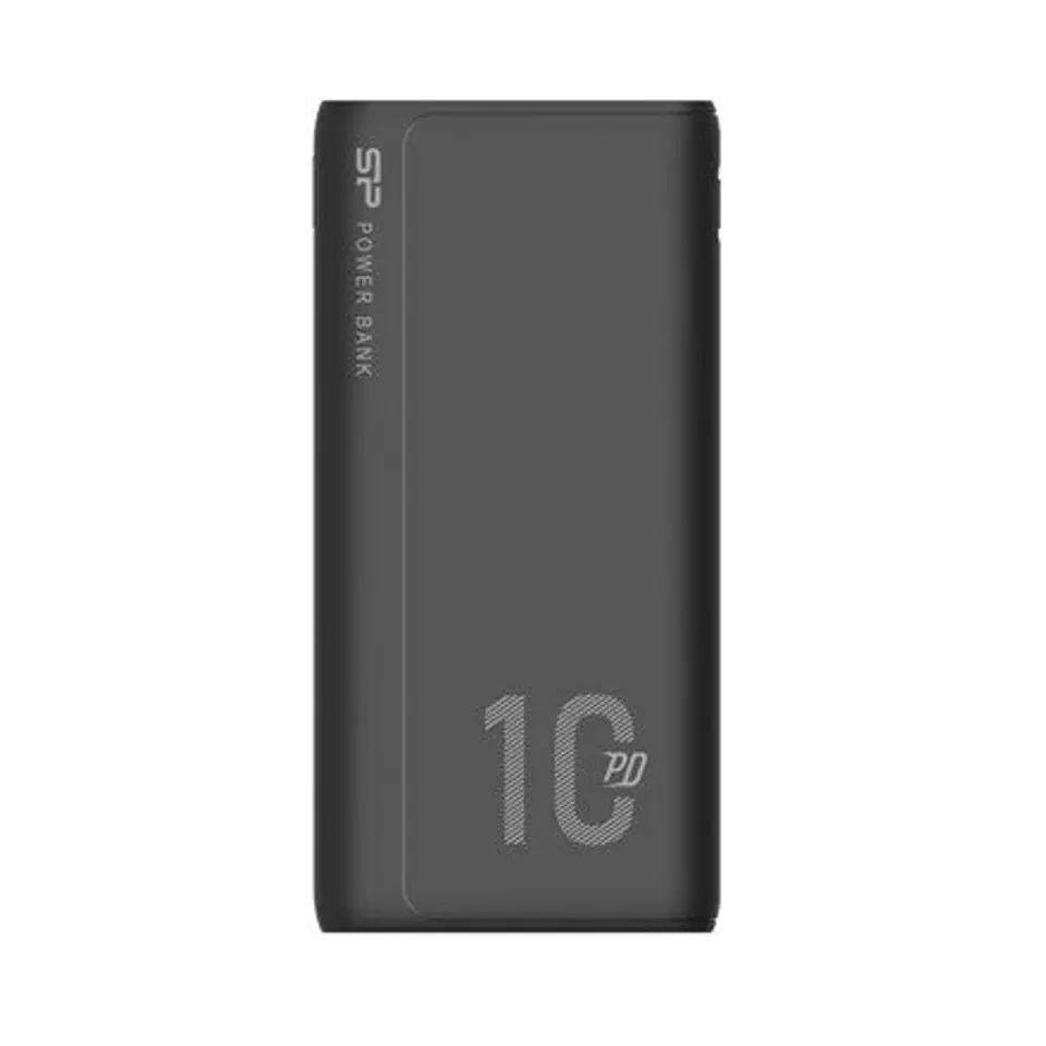 ⁨Silicon Power Power Bank QP15 Li-Polymer, Black, 10.000 mAh, Micro USB, Type-C, 3.5 hours, USB Type-A (x2), Type-C (x1)⁩ w sklepie Wasserman.eu