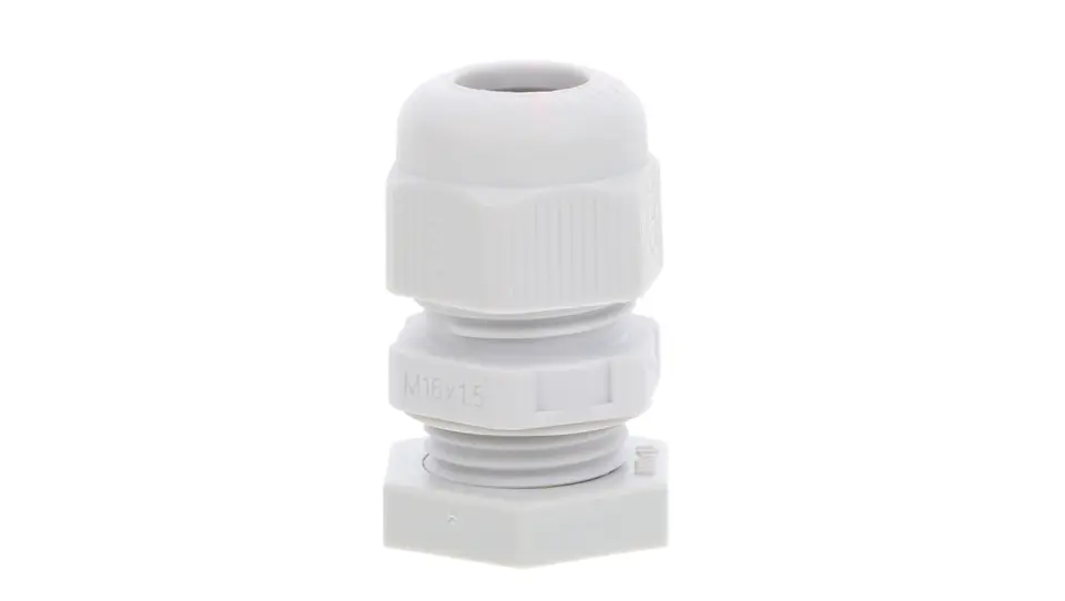 ⁨Cable gland with counternut M16 PA light grey RAL 7035 V-TEC VM16+ LGR 2022764⁩ at Wasserman.eu