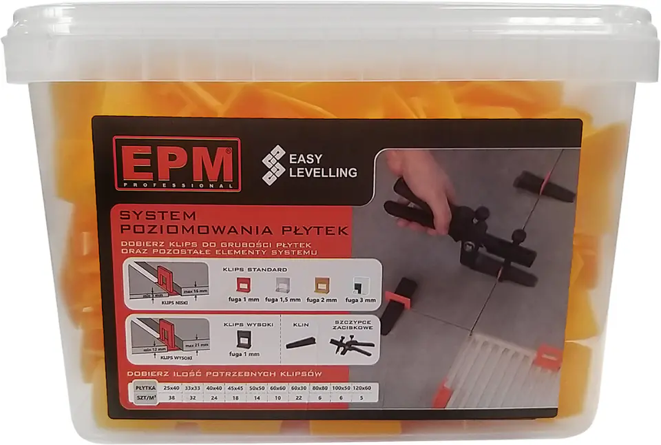 ⁨SYSTEM UKŁADANIA PŁYTEK EASY LEVELING 200 KLIPSÓW 2MM⁩ w sklepie Wasserman.eu