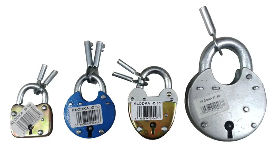 ⁨CYLINDER PADLOCK 80MM⁩ at Wasserman.eu