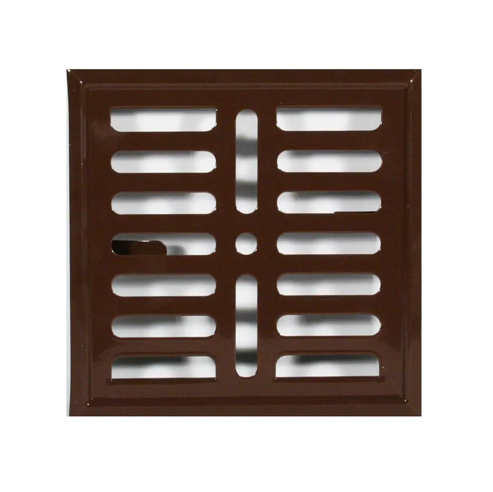 ⁨METAL GRILLE PAINTED 14*14CM BROWN⁩ at Wasserman.eu