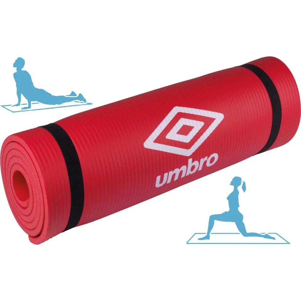 ⁨Umbro - Fitness mat, yoga with conveyor belt (red)⁩ at Wasserman.eu