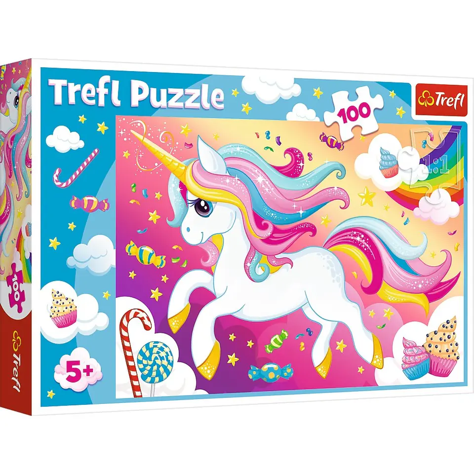 Puzzle 100 elementów - Piękny jednorożec w sklepie Wasserman.eu