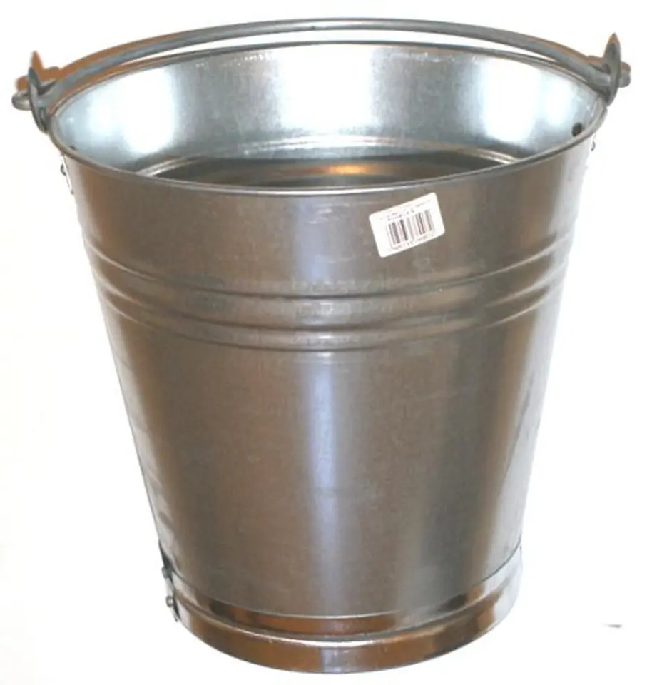 ⁨GALVANIZED SHEET BUCKET 10 LITERS⁩ at Wasserman.eu