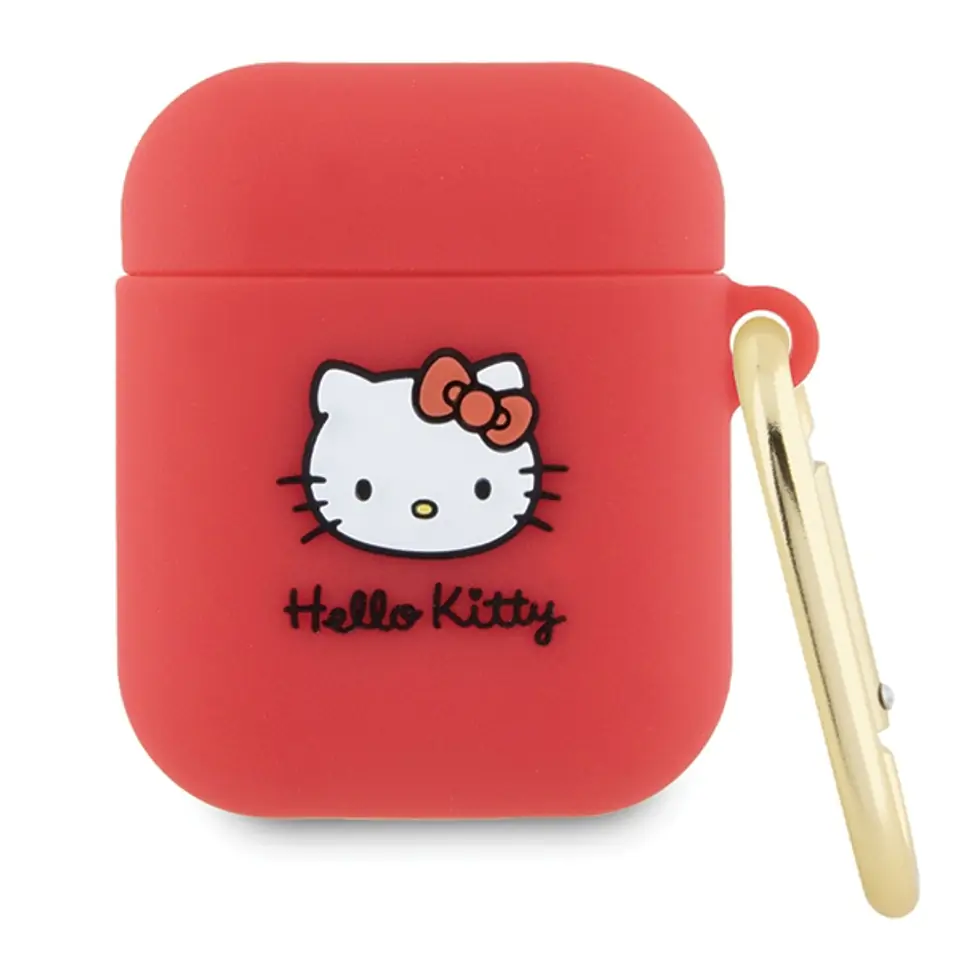 ⁨Hello Kitty HKA23DKHSF Airpods 1/2 cover fuksja/fuschia Silicone 3D Kitty Head⁩ w sklepie Wasserman.eu