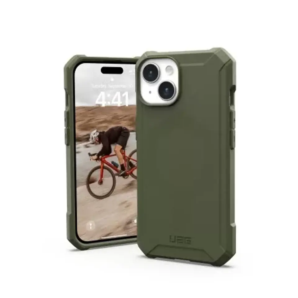 ⁨Etui UAG Essential Armor Magsafe - obudowa ochronna do iPhone 15 (olive)⁩ w sklepie Wasserman.eu