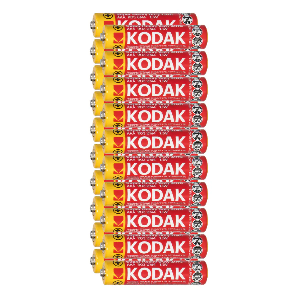 ⁨Baterie Kodak ZINC Super Heavy Duty AAA LR03, 20 szt. folia⁩ w sklepie Wasserman.eu