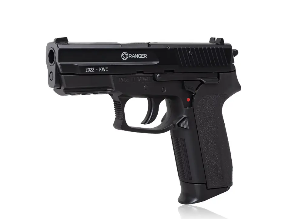 ⁨Wiatrówka pistolet  RANGER 2022 KWC kal. 4,5 BBs 21 strz. METAL SLIDE CO2 (AAKCMD471AZB)⁩ w sklepie Wasserman.eu