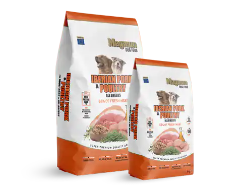 ⁨MAGNUM Karma dla psów wszystkich ras Iberian Pork&Poultry 12kg [1.130]⁩ w sklepie Wasserman.eu