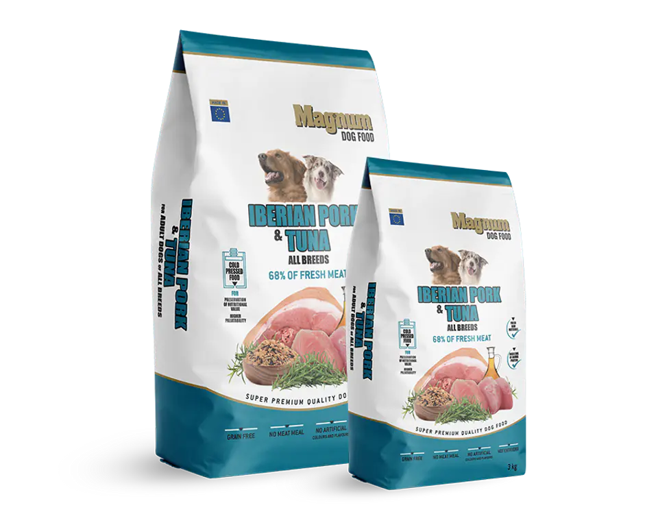 ⁨MAGNUM Karma dla psów wszystkich ras Iberian Pork&Tuna 12kg [1.131]⁩ w sklepie Wasserman.eu