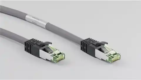 ⁨Kabel krosowy patchcord S/FTP (PiMF) kat.8.1 LSZH szary 25m 55144⁩ w sklepie Wasserman.eu