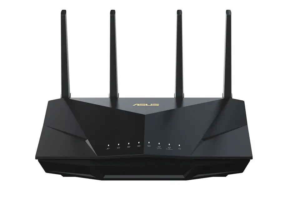 ⁨ASUS RT-AX5400 wireless router Gigabit Ethernet Dual-band (2.4 GHz / 5 GHz) Black⁩ at Wasserman.eu