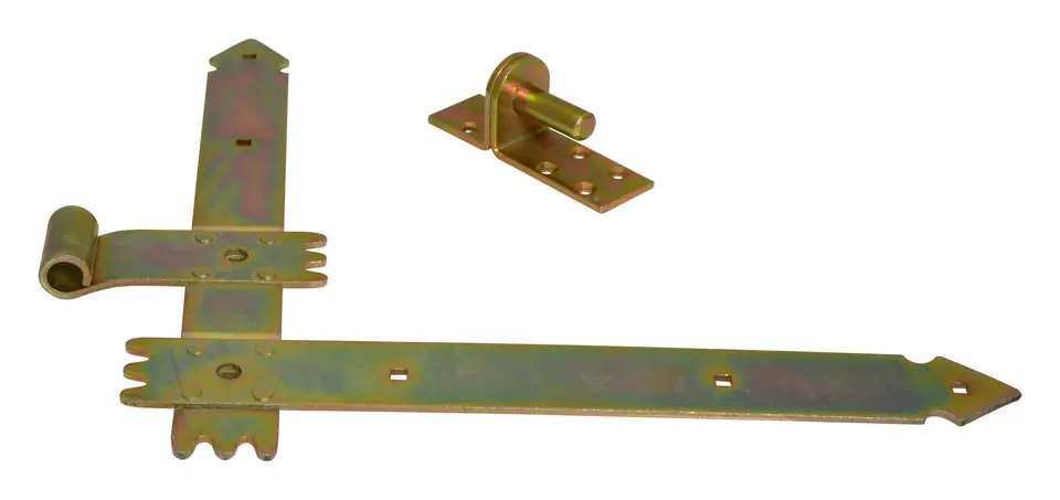 ANGLED DOOR HINGE GALVANIZED 250MM 2 PIECES at Wasserman.eu