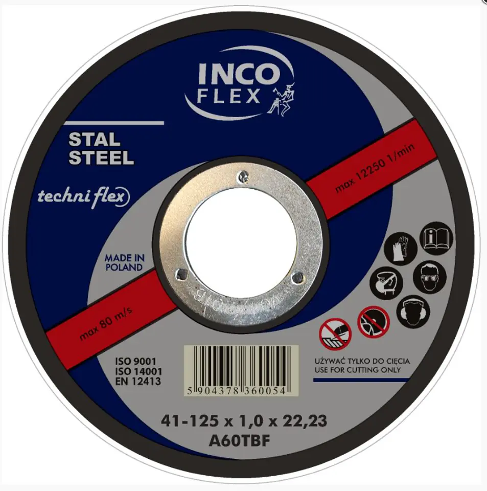 ⁨TARCZA T1A 180*2.5*22 A36RBF⁩ w sklepie Wasserman.eu