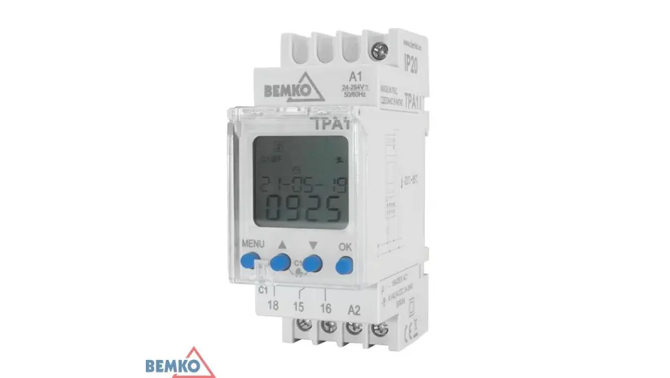 ⁨Programator czasowy astronomiczny 24-264 VAC/DC jednokanałowy A25-TPA1⁩ w sklepie Wasserman.eu