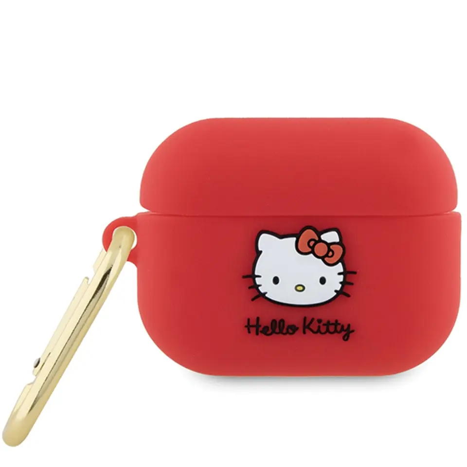 ⁨Hello Kitty HKAP23DKHSF Airpods Pro 2 (2022/2023) cover fuksja/fuschia Silicone 3D Kitty Head⁩ w sklepie Wasserman.eu