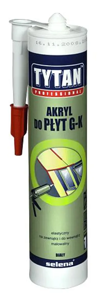 ⁨AKRYL TYTAN DO PŁYT GIPSOWO-KARTONOWYCH 280ML BIAŁY⁩ w sklepie Wasserman.eu