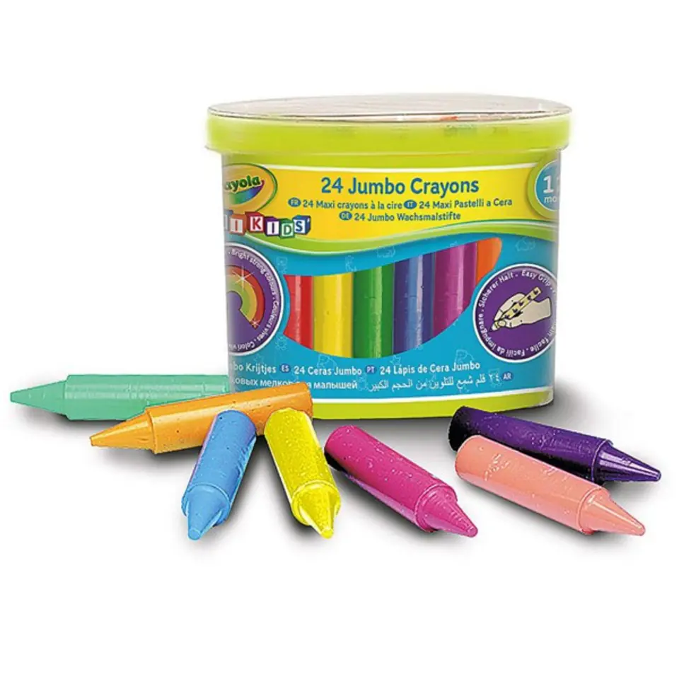 ⁨Kredki świecowe Baby grube 24 sztuki Crayola⁩ w sklepie Wasserman.eu