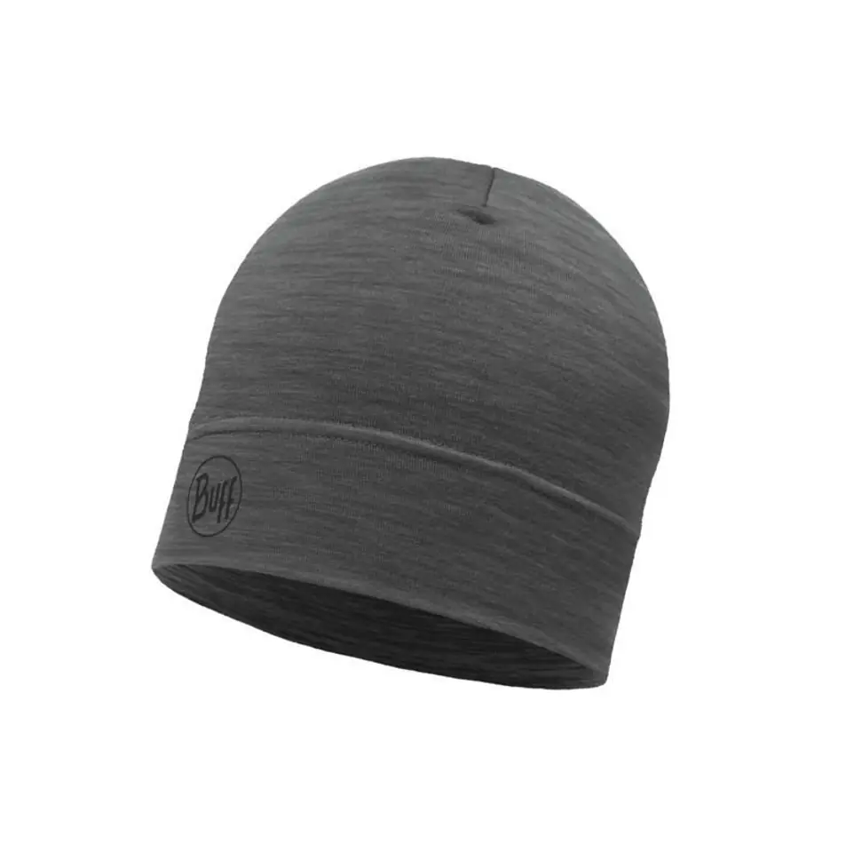 ⁨BUFF Czapka MERINO LIGHTWEIGHT BEANIE SOLID GREY onesize Standard⁩ w sklepie Wasserman.eu