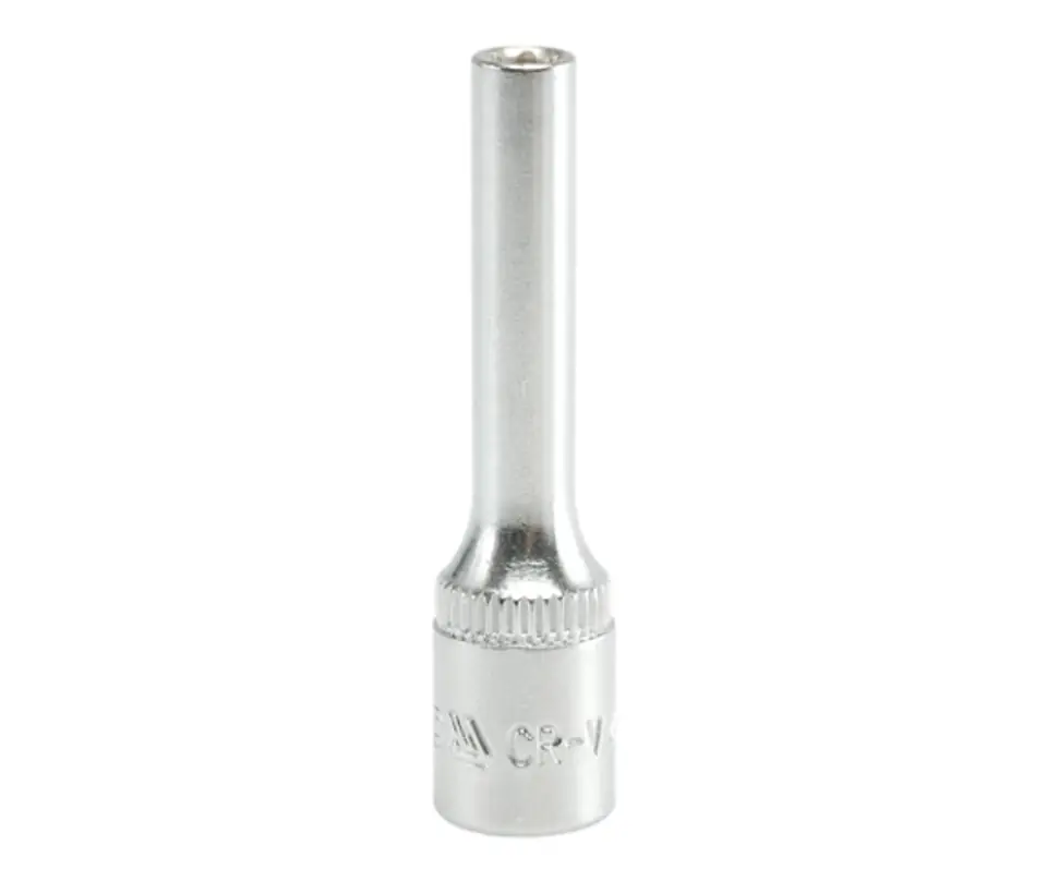 ⁨LONG 6-POINT CHROME CAP 1/4'' 6MM⁩ at Wasserman.eu