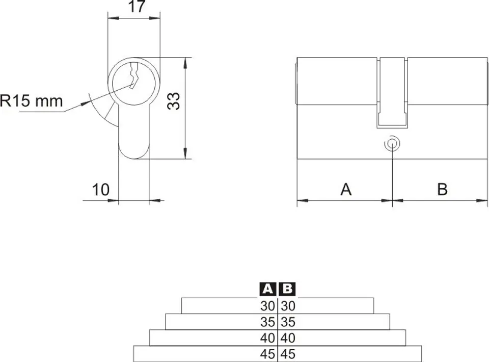 ⁨SYMMETRICAL INSERT NICKEL 30/30⁩ at Wasserman.eu