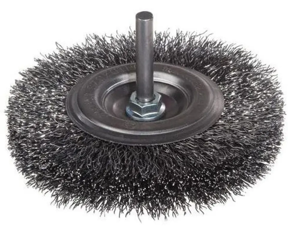 ⁨SZCZOTKA TARCZOWA DRUT STALOWY TRZPIEŃ 6MM FI40MM⁩ w sklepie Wasserman.eu