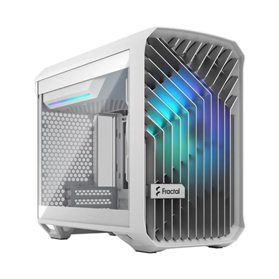 ⁨Fractal Design | Torrent Nano RGB White TG clear tint | Side window | White TG clear tint | Power supply included No | ATX⁩ at Wasserman.eu