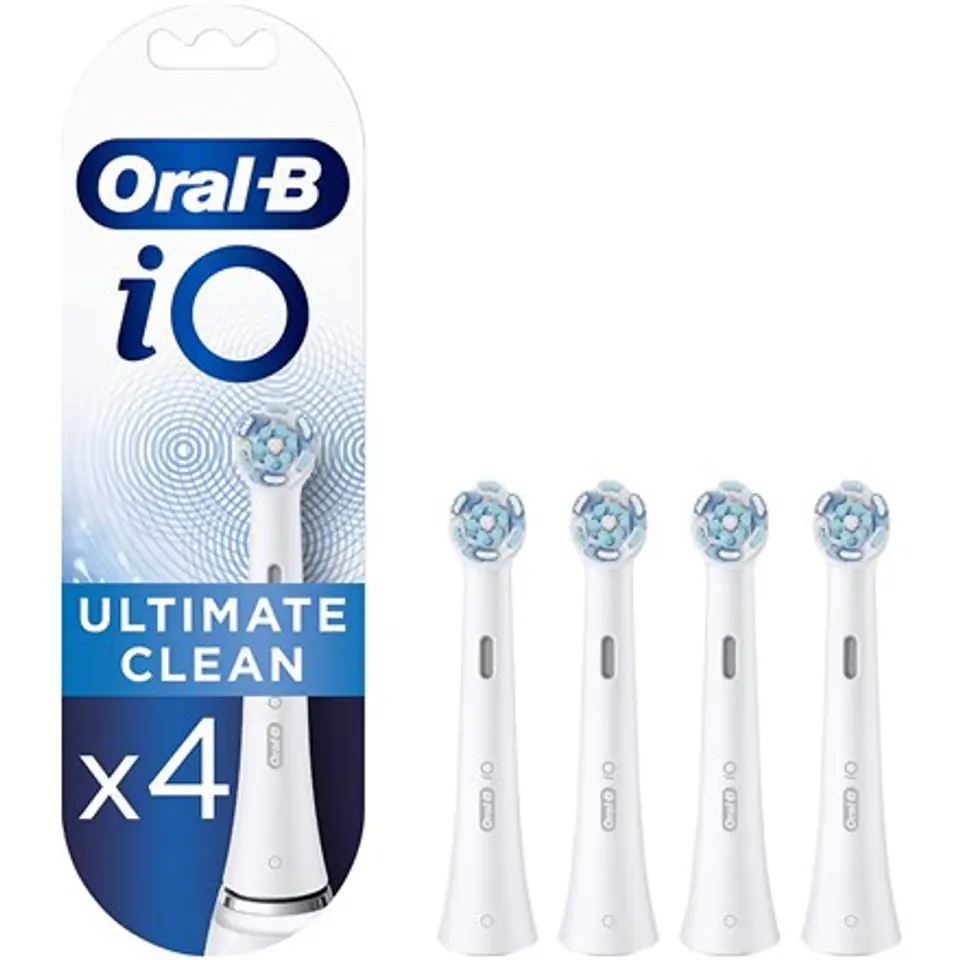 ⁨Oral-B | iO Ultimate Clean | Toothbrush Replacement Heads | Heads | For adults | Number of brush heads included 4 | White⁩ w sklepie Wasserman.eu