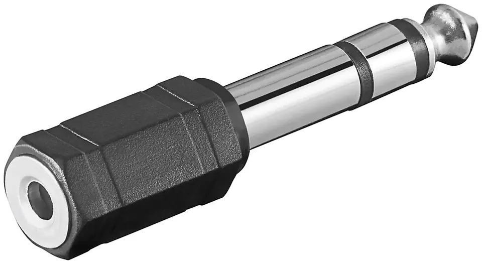 ⁨Audio Jack Adapter 3.5mm - Jack 6.35mm 2-ch Goobay⁩ at Wasserman.eu