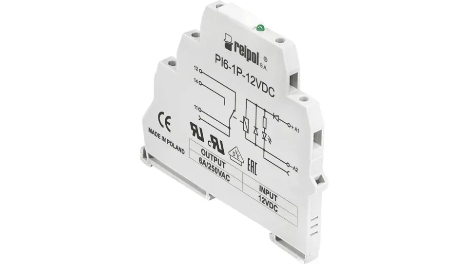 ⁨Przekaźnik interfejsowy 1P 6A 24V AC/DC PI6-1P-24VAC/DC 805703⁩ w sklepie Wasserman.eu