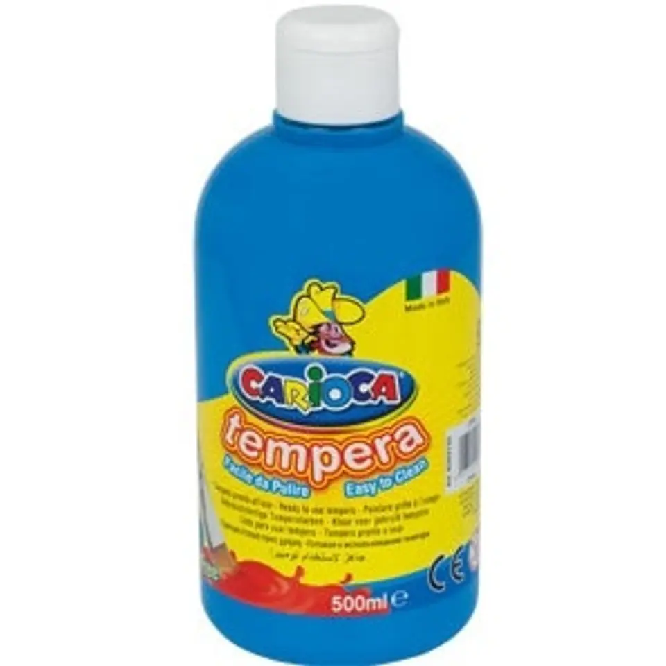 ⁨Farba TEMPERA błękit CARIOCA 500ml 170-2354⁩ w sklepie Wasserman.eu