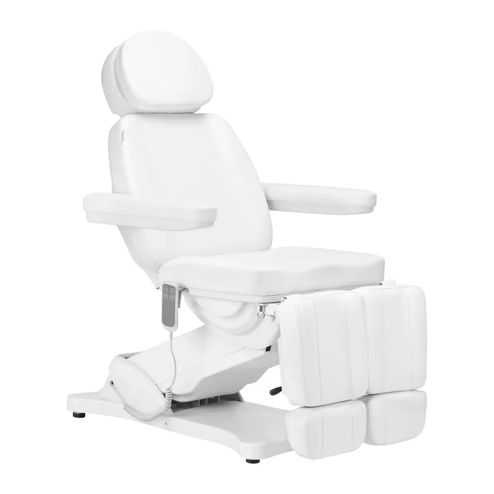 ⁨Elektryczny fotel kosmetyczny SILLON CLASSIC 2 silniki pedi biały⁩ w sklepie Wasserman.eu