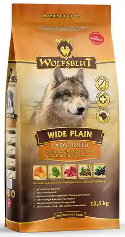 ⁨Wolfsblut Dog Wide Plain Large Breed konina i bataty 12,5kg⁩ w sklepie Wasserman.eu