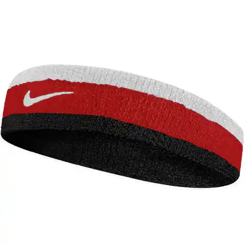 ⁨Opaska na głowę Nike Swoosh (kolor Biały. Czarny. Czerwony)⁩ w sklepie Wasserman.eu