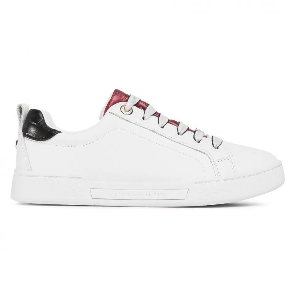 ⁨Buty Tommy Hilfiger Branded Outsole Croc Sneaker W FW0FW05214 (kolor Biały, rozmiar 37)⁩ w sklepie Wasserman.eu