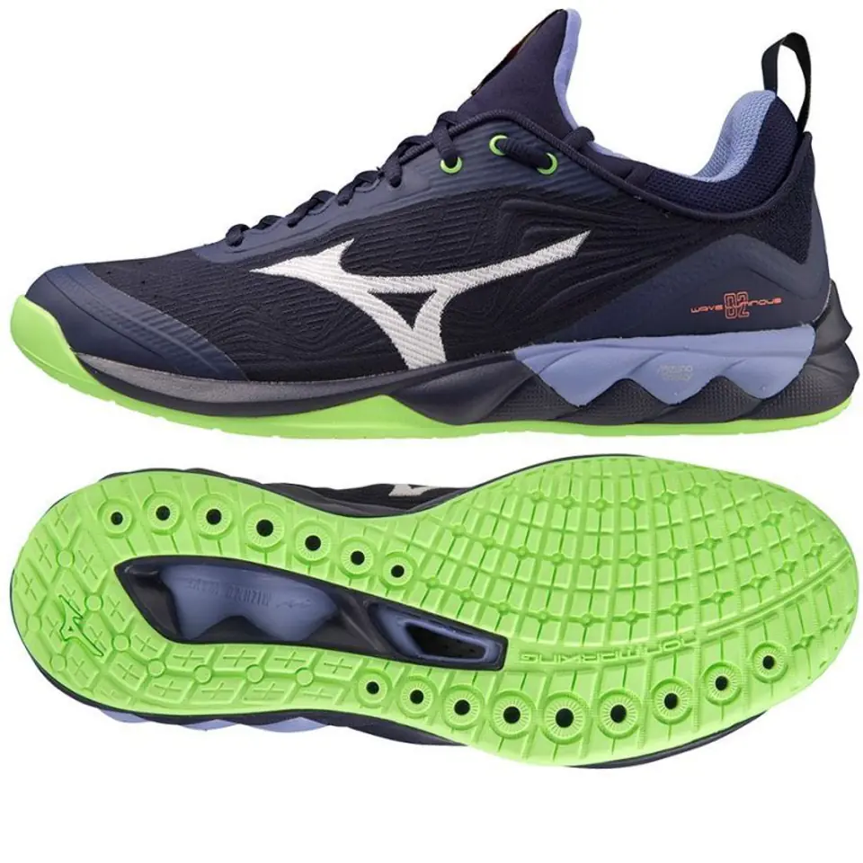 ⁨Buty Mizuno Wave Luminous 2 W V1GA (kolor Czarny. Zielony, rozmiar 44)⁩ w sklepie Wasserman.eu