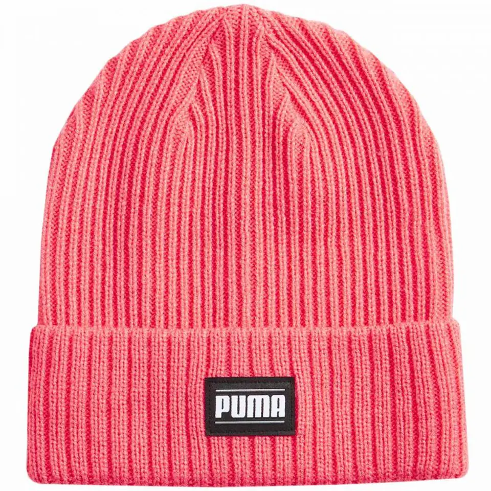 ⁨Czapka Puma Ribbed Classic Cuff Beanie W 024038 (kolor Różowy, rozmiar Senior)⁩ w sklepie Wasserman.eu