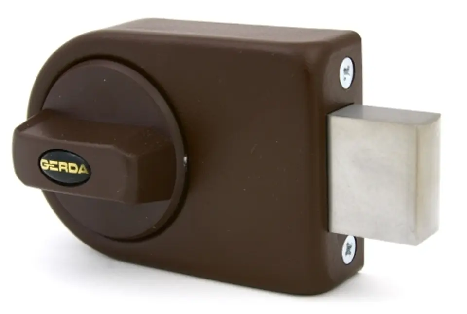 ⁨SURFACE LOCK GERDA 3 KEYS ZN-100 BROWN⁩ at Wasserman.eu