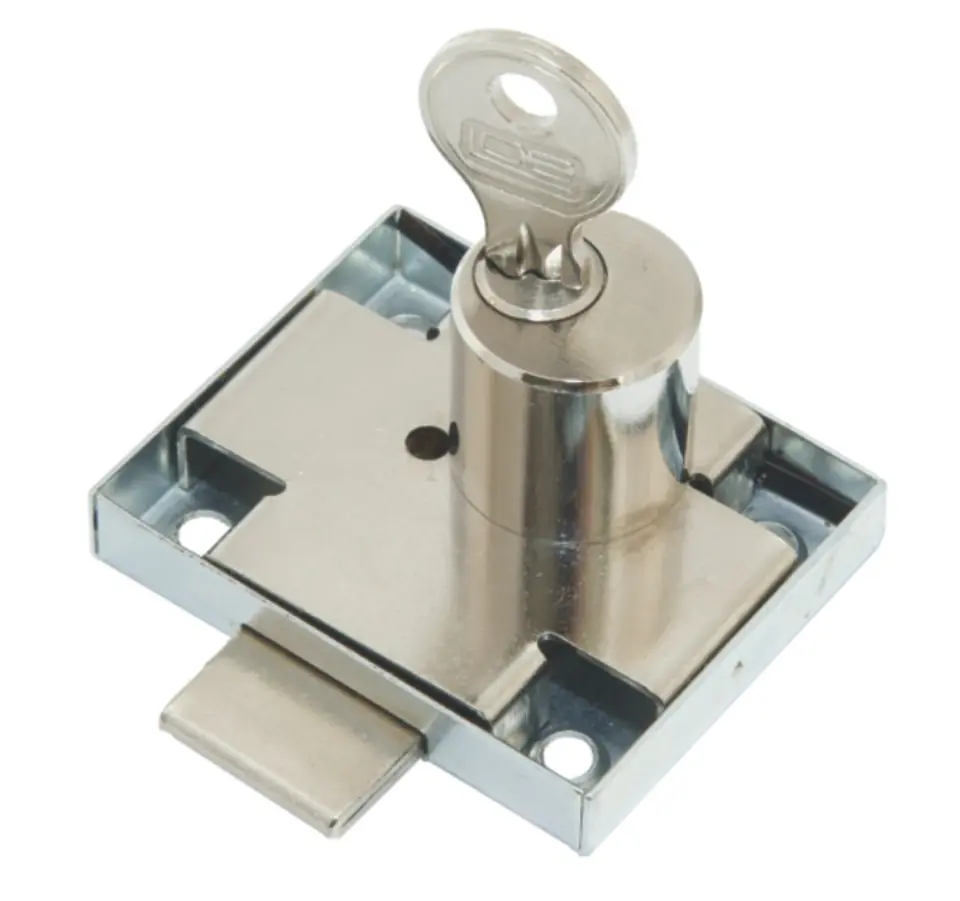 ⁨FURNITURE LOCK ZMB-2 NICKEL-PLATED RIGHT⁩ at Wasserman.eu