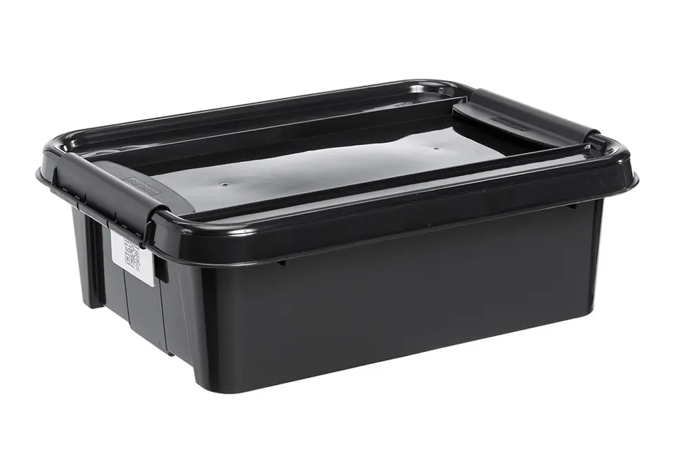 ⁨PRO BOX 21L FLAT BLACK, BLACK LID⁩ at Wasserman.eu