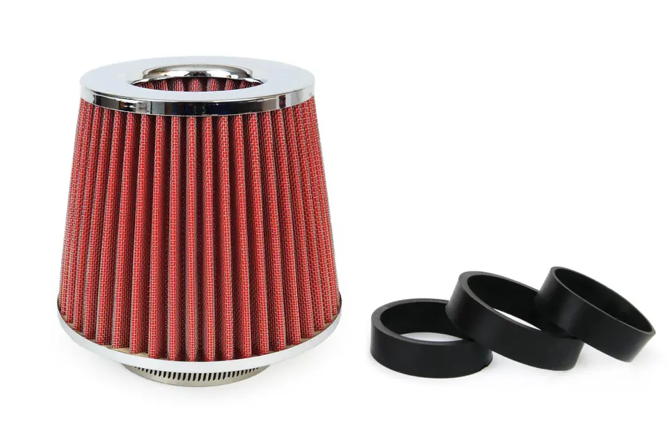 01282 Konischer Luftfilter + 3 AF-Adapter - Chrom im Wasserman.eu