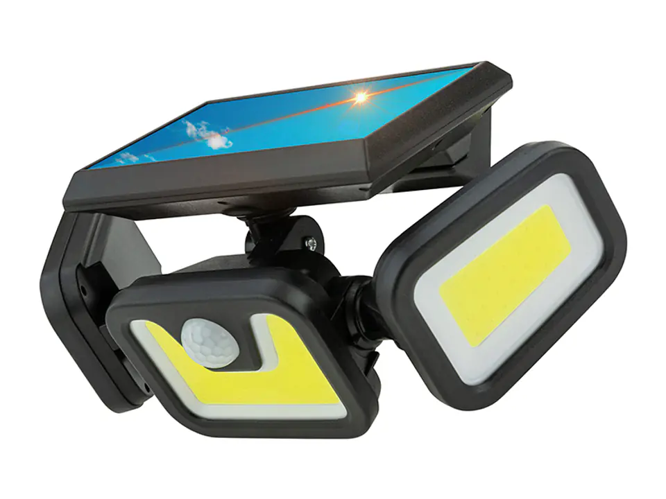 ⁨Lampa uliczna solarna 3 reflektory + czujnik⁩ w sklepie Wasserman.eu